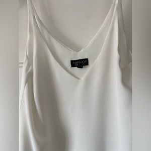 Topshop White Camisole Spaghetti strap